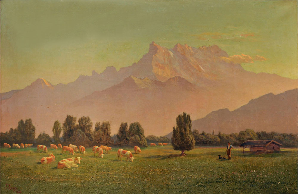 Brume d'automne, 1943. Huile sur toile 75 x 112cm. Collection privée