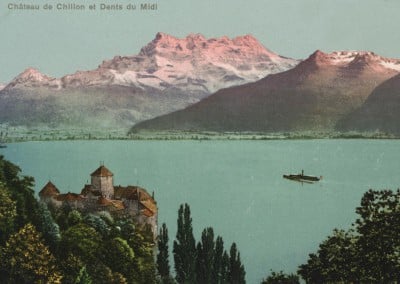 Château de Chillon et Dents du Midi, © Phototypie Co., Neuchâtel