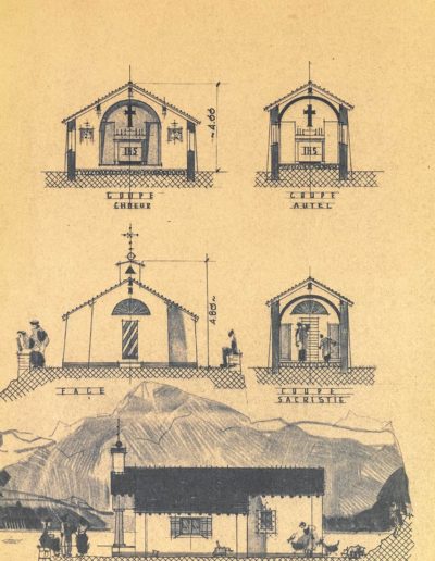 1953. COM 723-530-3. Construction de la chapelle de Salanfe